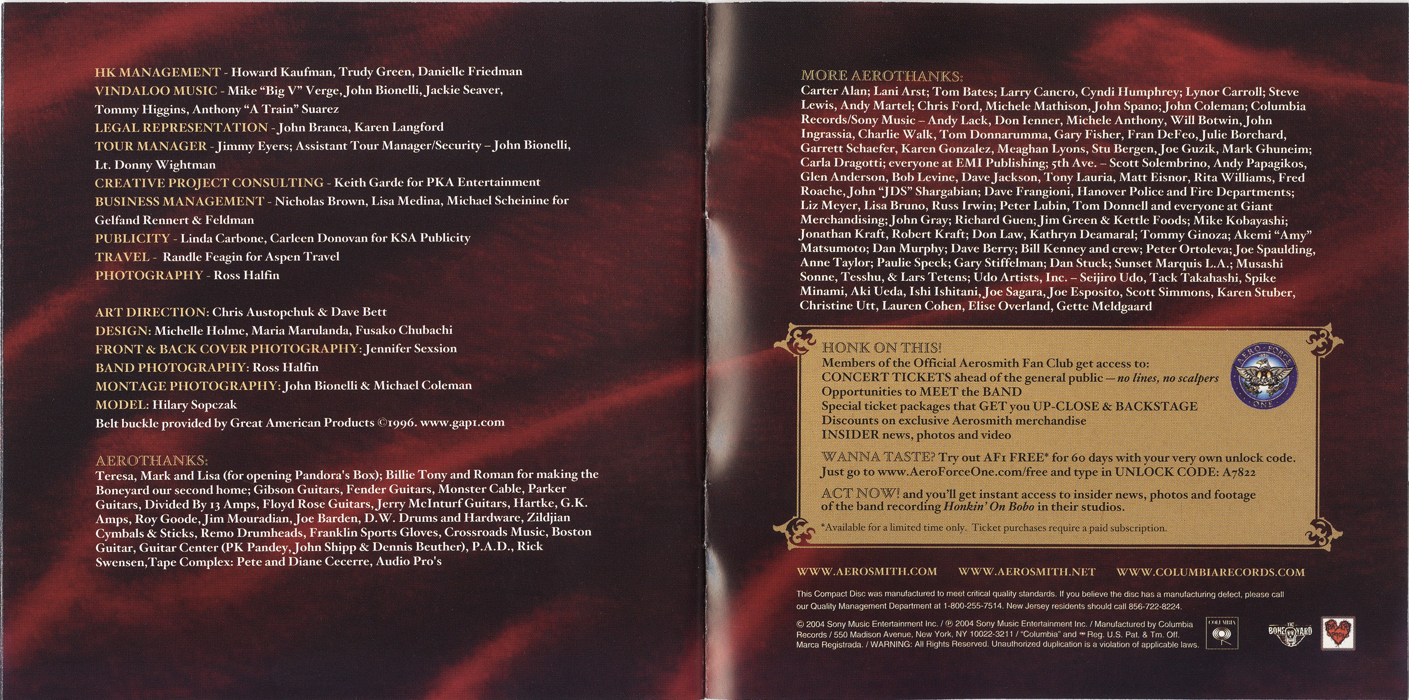 Aerosmith Honkin On Bobo : Booklet08 us | CD Covers | Cover 